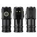 Led Home Portable Small Mini Three-Eye Lamp Outdoor Strong Light Flashlight Rechargeable Super Bright Long-Range on Clearance Flashlight Flashlights High Lumens Tactical Flashlight Led Flashlight