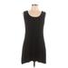 Cable & Gauge Casual Dress - A-Line Scoop Neck Sleeveless: Black Solid Dresses - Women's Size Large
