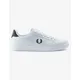 Men's Fred Perry B721 Mens Leather Trainers NOS - White Navy - Size: 8