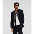 Karl Lagerfeld, Peak Lapel Tailored Blazer, Man, Black Iris, Size: 50