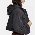 Free People Jackets & Coats | Free Peoplw Dreamer Hooded Crop Wide Sleeve Coat | Color: Gray | Size: M