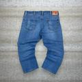 Levi's Jeans | Levis 505 Straight Fit Jeans Distressed Zipper Medium Wash Red Tab | Color: Blue/Tan | Size: 38