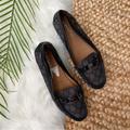 Coach Shoes | Coach Black Olive Signature Logo Leather Monogram Loafers Flats | Color: Black | Size: 10