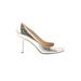 Kate Spade New York Heels: Pumps Stiletto Cocktail Silver Shoes - Women's Size 8 - Almond Toe