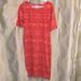 Lularoe Dresses | Lularoe Julia Dress Colorful Casual And Comfortable Buy More/Save More! Size M | Color: Orange/Pink | Size: M