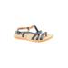 Korks Sandals: Gray Print Shoes - Women's Size 6 - Open Toe