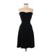 Splendid Cocktail Dress - A-Line: Black Solid Dresses - Women's Size Medium