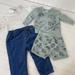 Disney Matching Sets | Disney H&M Boys Sweatpants Button Down Shirt Set Of 3 Size 9-12 Mo | Color: Green | Size: 9-12mb