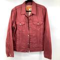 Levi's Jackets & Coats | Levi’s Trucker Jacket Raw Unwashed Denim Red | Color: Red | Size: M
