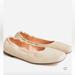 J. Crew Shoes | J. Crew Ballet Flats In Suede. Size 8.5 | Color: Cream | Size: 8.5