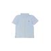Crewcuts Short Sleeve Polo Shirt: Blue Print Tops - Kids Boy's Size 10