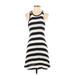 Trafaluc by Zara Casual Dress - A-Line Crew Neck Sleeveless: Black Print Dresses - Women's Size Small