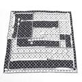 Louis Vuitton Accessories | Louis Vuitton Monogram Confidential Muffler/Scarf White Black M77351 Bandana ... | Color: Black | Size: Os