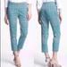 Kate Spade Pants & Jumpsuits | Kate Spade Breezeblock Mindy Blue Cropped Pants Side Pockets Women's Siz | Color: Blue/Green | Size: 2