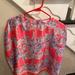 Lilly Pulitzer Swim | Little Girls Lilly Pulitzer Cover Up Or Top Gc Size 6/7 | Color: Blue/Pink | Size: Kids 6/7