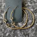 Anthropologie Jewelry | Anthropologie Two Tone Hoops | Color: Gold/Silver | Size: Os