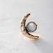 Free People Jewelry | Free People Crescent Ring Gold Moon Stone Sz 7 | Color: Gold | Size: 7