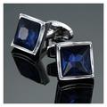 Suit Cufflinks Crystal Cufflinks Fashion Jewelry Blue Crystal Cufflinks Men Wedding Shirt Cufflinks