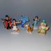 Disney Toys | 6 Disney Aladdin Toy Figures Lot Sultan Jasmine Lamp Abu Jafar Iago Genie Rajah | Color: Blue/Orange | Size: Osg