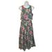 Anthropologie Dresses | Anthropologie Hutch Blue Aislinn Lily Floral Print High Low Maxi Dress Small | Color: Blue/Pink | Size: S