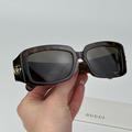 Gucci Accessories | Gucci Gg1403s 002 Brand New Sunglasses Dark Havana Brown Unisex Rectangle | Color: Brown | Size: Os