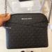 Michael Kors Bags | Michael Kors Mk Medium Dome Xbody Messenger Crossbody Hand Bag Black Logo Print | Color: Black | Size: Os