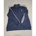 Adidas Jackets & Coats | Adidas Jacket Mens 4xl Blue Three Stripe Full Zip Logo Pockets Lightweight Euc | Color: Blue | Size: 4xl