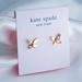 Kate Spade Jewelry | Kate Spade Cz Butterfly Stud Earrings In Gold/Violet | Color: Gold | Size: Os