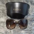 Gucci Accessories | Authentic Vintage Gucci Brown And Gold Sunglasses | Color: Brown/Tan | Size: Os