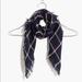 Madewell Accessories | Madewell Deep Navy Plaid Bandana Scarf | Color: Blue/Tan | Size: 27 1/2"L X 27 1/2"W