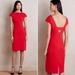 Anthropologie Dresses | Maeve Anthropologie Red Evangeline Pencil Sheath Dress Sz 0 | Color: Red | Size: 0