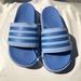 Adidas Shoes | Adidas Women's Size 10 Adilette Platform Slide Sandal Blue | Color: Blue | Size: 10