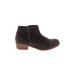 Skechers Ankle Boots: Brown Print Shoes - Women's Size 5 1/2 - Round Toe