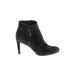 Vince Camuto Ankle Boots: Gray Solid Shoes - Women's Size 6 - Almond Toe