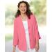 Blair Women's Nantucket Textured-Cotton Relaxed Jacket - Pink - S - Misses