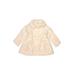 Catherine Malandrino Coat: Ivory Print Jackets & Outerwear - Size 4Toddler