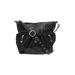 Stone Mountain Leather Shoulder Bag: Black Solid Bags
