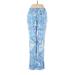 Lilly Pulitzer Casual Pants - Low Rise Boot Cut Boyfriend: Blue Bottoms - Women's Size Small