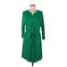 Old Navy Casual Dress: Green Solid Dresses - Women's Size Large