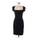 Lovely Day Casual Dress - Sheath: Black Solid Dresses - Women's Size Medium