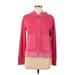 Gap Zip Up Hoodie: Pink Solid Tops - Women's Size Medium