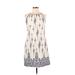 Just... Taylor Casual Dress - Shift Crew Neck Sleeveless: Ivory Dresses - Women's Size 10