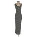 Heart & Hips Casual Dress - Bodycon Scoop Neck Sleeveless: Black Print Dresses - Women's Size Small