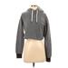 feat Pullover Hoodie: Gray Marled Tops - Women's Size X-Small