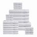 24 Piece Bathroom Towels Set 100% Cotton Bath Towel Sets, 4 Bath Towels, 2 Bath Sheets, 6 Hand Towels, 8 Face Wash Cloth