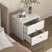 Set of 2 Rhombus Two Drawer Nightstand for Bedroom