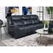 Stanwicke Blue Motion Reclining Sofa with Drop Down Table