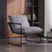 Accent Chair with Sturdy Rust-Resistant Metal Framel Arm Chair Outdoor and Indoor Use Reading Chair