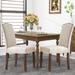 Dining Chairs Set of 2, Modern Upholstered High-end Dining Room Chair with Nailhead Back and Solid Wood Legs, Fabric Side Chairs