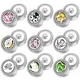 New Aromatherapy Snap Buttons Jewelry 18mm Magnetic Perfume Locket Stainless Steel Essential Oil